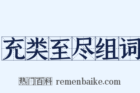充类至尽组词是什么意思的图片